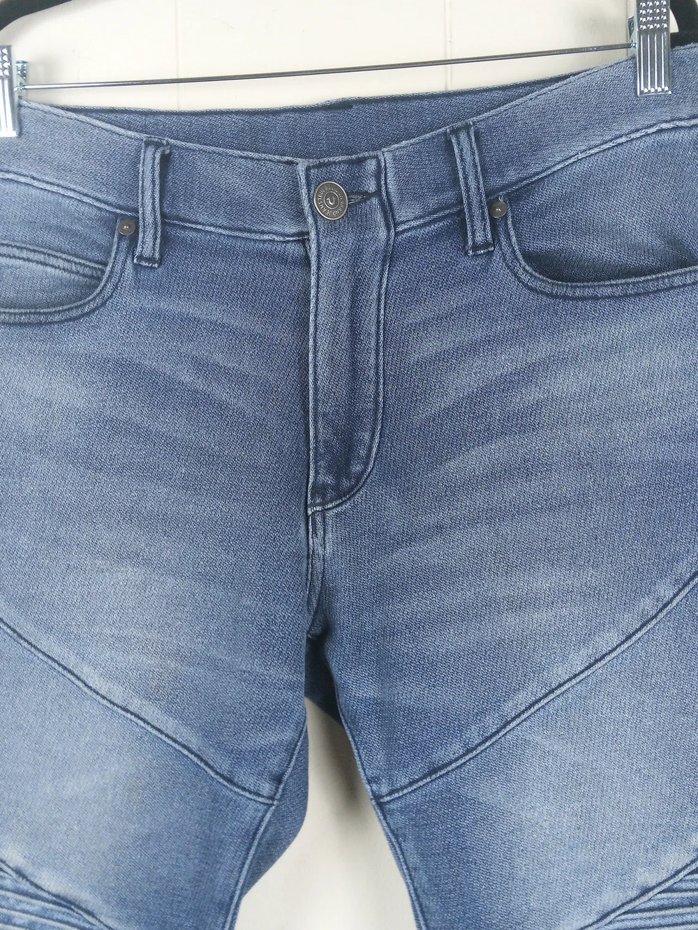 True Religion Rocco Relaxed Skinny Jeans Mens 32x30 Blue Stretch Moto Grunge